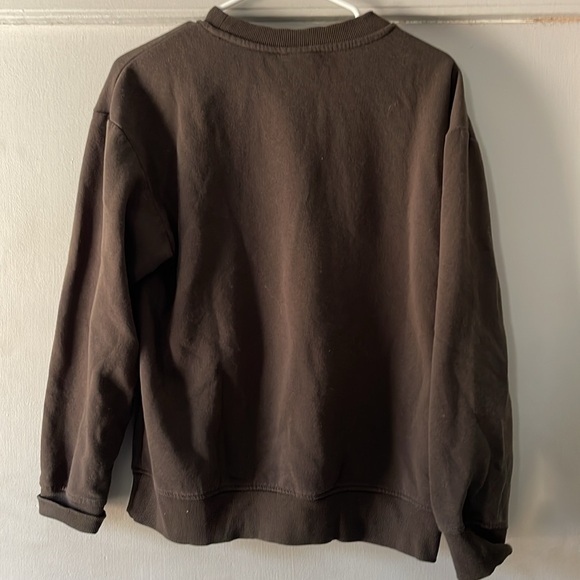 PEANUTS Dark Grey Puffer Jacket Snoopy Crew Neck Sweater - Picture 3 of 5